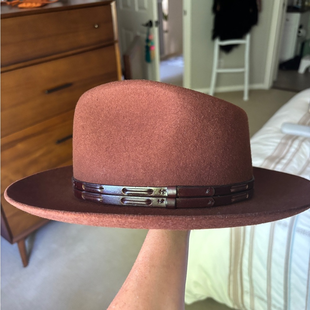 Goorin Bros ‘Yes We Can’ Brown Fedora Hat - Picture 4 of 13